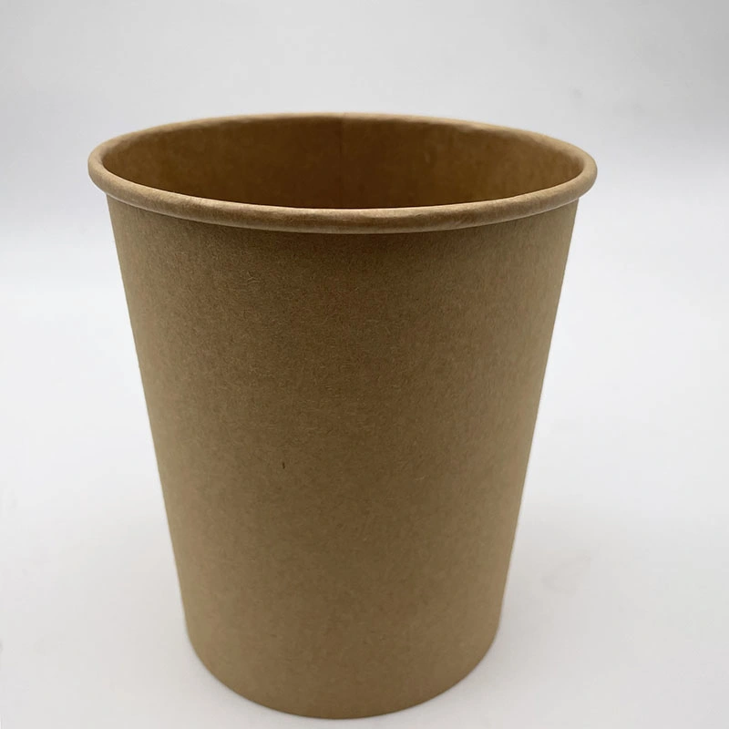 Food Container Waterproof Large Kraft Paper Soup Cup with