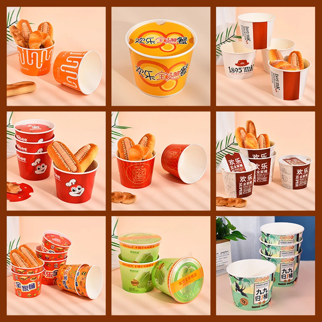 Custom Fried Chicken Burger Bucket Kfc Cup Candied Snacks Wrapping Paper Bucket