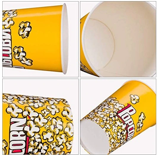 Custom Print Dispos Paper Popcorn Bucket Fried Chicken Paper Bucket