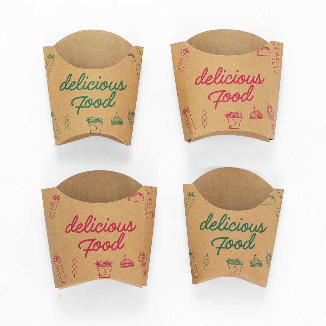 Take Away Packaging Box Food Boat Tray 230GSM Paper Wax Coated Paper 15-20 Days Kraft Paper Box Tray