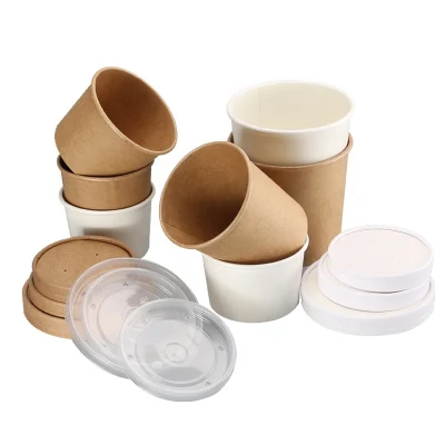 Takeaway Food Container Kraft Paper Noodle Bowls