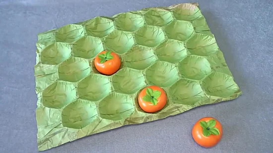 Pressed Fruit Kraft Paper Cavity Tray Liner / Avocado Pears Fruit Packaging Tray