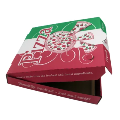 Custom Food Grade Recycled Clear Window Corrugated Pizza Box Paper Packaging Box